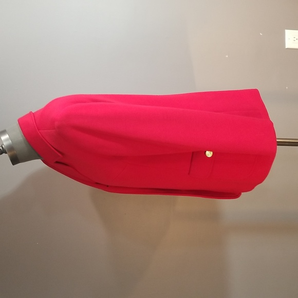 Fred Perry wool womens red blazer.  Oozing of quality.  Size 10 US fully lined - Picture 3 of 13